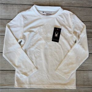 NWT Spyder Waffle Knit Thermal Long Sleeve Shirt Base layer Youth Size M 10 12